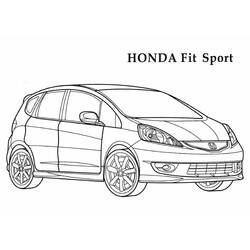 Dessin à colorier: Honda (Transport) #204979 - Coloriages à Imprimer Gratuits