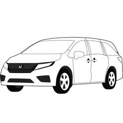 Dessin à colorier: Honda (Transport) #204983 - Coloriages à Imprimer Gratuits