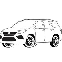 Dessin à colorier: Honda (Transport) #204984 - Coloriages à Imprimer Gratuits