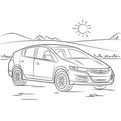 Dessin à colorier: Honda (Transport) #204987 - Coloriages à Imprimer Gratuits