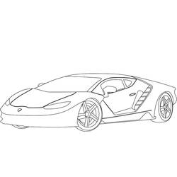 Dessin à colorier: Lamborghini (Transport) #174216 - Coloriages à Imprimer Gratuits
