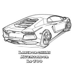 Dessin à colorier: Lamborghini (Transport) #174217 - Coloriages à Imprimer Gratuits