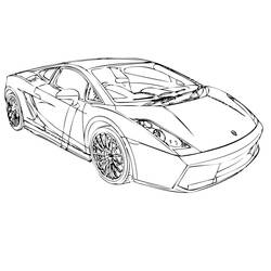 Dessin à colorier: Lamborghini (Transport) #174220 - Coloriages à Imprimer Gratuits