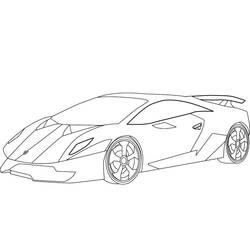Dessin à colorier: Lamborghini (Transport) #174225 - Coloriages à Imprimer Gratuits