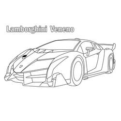 Dessin à colorier: Lamborghini (Transport) #174226 - Coloriages à Imprimer Gratuits