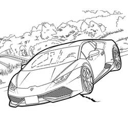 Dessin à colorier: Lamborghini (Transport) #174228 - Coloriages à Imprimer Gratuits