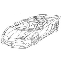Dessin à colorier: Lamborghini (Transport) #174241 - Coloriages à Imprimer Gratuits