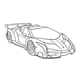 Dessin à colorier: Lamborghini (Transport) #217275 - Coloriages à Imprimer Gratuits