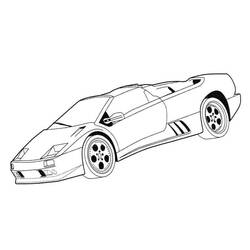 Coloriage Lamborghini (Transport) #217276 à imprimer et colorier