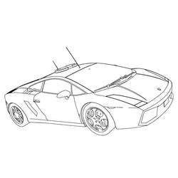 Dessin à colorier: Lamborghini (Transport) #217279 - Coloriages à Imprimer Gratuits
