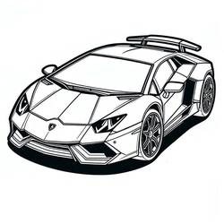 Dessin à colorier: Lamborghini (Transport) #217284 - Coloriages à Imprimer Gratuits