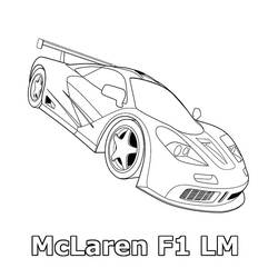 Dessin à colorier: McLaren (Transport) #219361 - Coloriages à Imprimer Gratuits