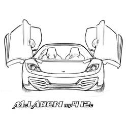 Dessin à colorier: McLaren (Transport) #219367 - Coloriages à Imprimer Gratuits