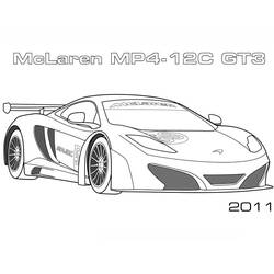 Dessin à colorier: McLaren (Transport) #219374 - Coloriages à Imprimer Gratuits