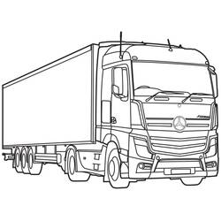 Dessin à colorier: Mercedes (Transport) #187453 - Coloriages à Imprimer Gratuits