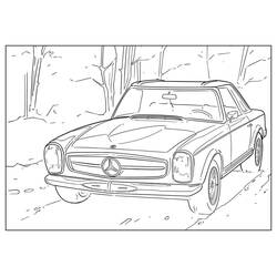 Dessin à colorier: Mercedes (Transport) #187459 - Coloriages à Imprimer Gratuits
