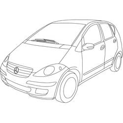 Dessin à colorier: Mercedes (Transport) #187464 - Coloriages à Imprimer Gratuits