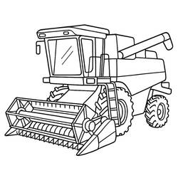 Coloriage Moissonneuse Batteuse (Transport) #221901 à imprimer et colorier