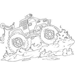 Dessin à colorier: Monster Truck (Transport) #141326 - Coloriages à Imprimer Gratuits