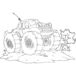 Dessin à colorier: Monster Truck (Transport) #141337 - Coloriages à Imprimer Gratuits