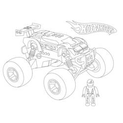 Dessin à colorier: Monster Truck (Transport) #141364 - Coloriages à Imprimer