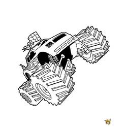 Dessin à colorier: Monster Truck (Transport) #141401 - Coloriages à Imprimer Gratuits