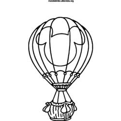Dessin à colorier: Montgolfière (Transport) #134634 - Coloriages à Imprimer Gratuits