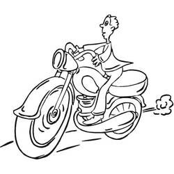 Coloriage Moto (Transport) #175327 à imprimer et colorier