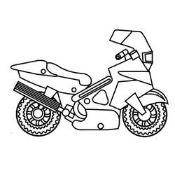 Coloriage Moto (Transport) #175343 à imprimer et colorier