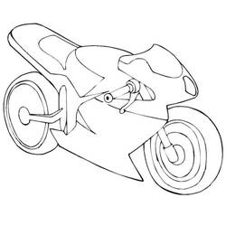 Coloriage Moto (Transport) #175345 à imprimer et colorier