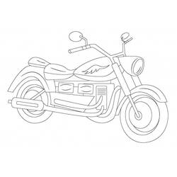 Coloriage Moto (Transport) #175346 à imprimer et colorier