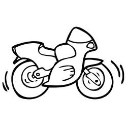 Coloriage Moto (Transport) #175348 à imprimer et colorier