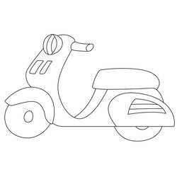 Coloriage Moto (Transport) #175351 à imprimer et colorier