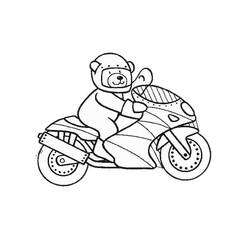 Coloriage Moto (Transport) #175353 à imprimer et colorier