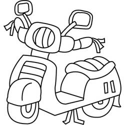 Coloriage Moto (Transport) #175360 à imprimer et colorier
