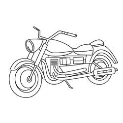 Coloriage Moto (Transport) #218134 à imprimer et colorier