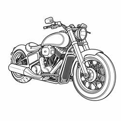 Coloriage Moto (Transport) #218136 à imprimer et colorier