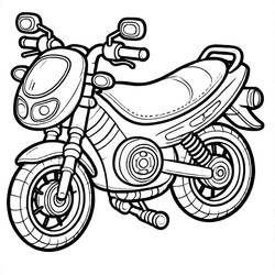 Coloriage Moto (Transport) #218140 à imprimer et colorier