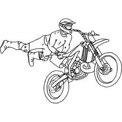 Coloriage Motocross (Transport) #209983 à imprimer et colorier
