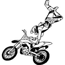 Coloriage Motocross (Transport) #209985 à imprimer et colorier