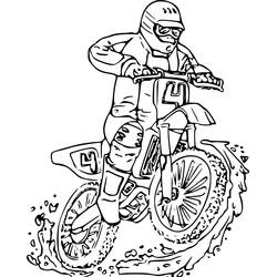 Coloriage Motocross (Transport) #209987 à imprimer et colorier