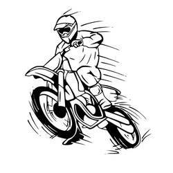 Coloriage Motocross (Transport) #209988 à imprimer et colorier