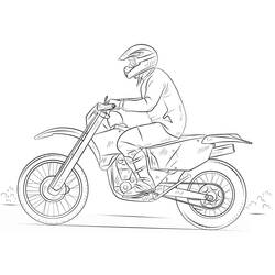 Coloriage Motocross (Transport) #209994 à imprimer et colorier