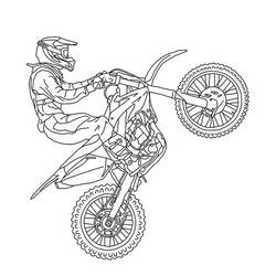 Coloriage Motocross (Transport) #209995 à imprimer et colorier
