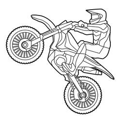 Coloriage Motocross (Transport) #209999 à imprimer et colorier