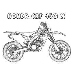 Coloriage Motocross (Transport) #210001 à imprimer et colorier
