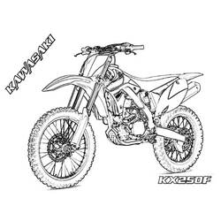 Coloriage Motocross (Transport) #210004 à imprimer et colorier