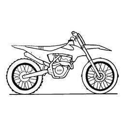 Coloriage Motocross (Transport) #210010 à imprimer et colorier