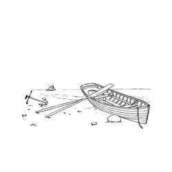 Dessin à colorier: Navire et Bateau (Transport) #171599 - Coloriages à Imprimer Gratuits