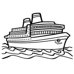 Dessin à colorier: Navire et Bateau (Transport) #171603 - Coloriages à Imprimer Gratuits